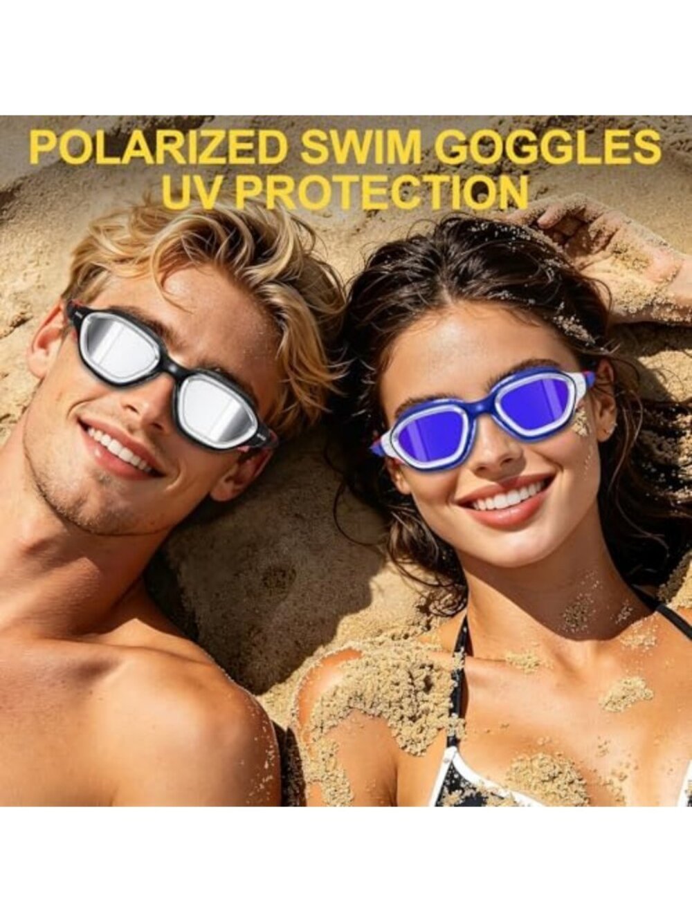 Polarized Anti-Fog Swim Goggles for Adults & Kids | UV Protection, HD Wide-Angle - Picture 6 of 6